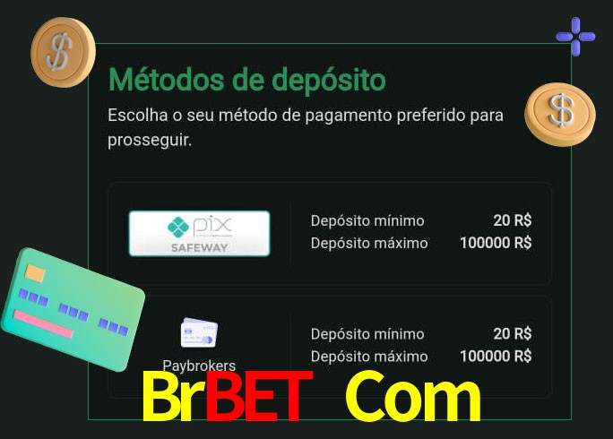 O cassino Brbet Com oferece uma grande variedade de métodos de pagamento